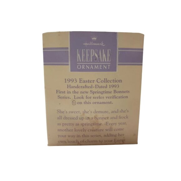 Hallmark Keepsake Ornament 1993 Easter Collection Springtime Bonnets Decorative - Picture 3 of 3